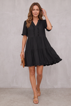 Shiela | Casual V-Neck Mini Dress