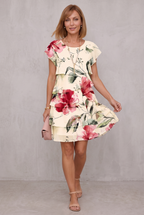 Rosie | Floral Tiered Chiffon Dress