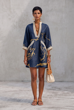 Elodie | Artistic V-Neck Mini Dress