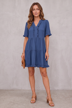 Shiela | Casual V-Neck Mini Dress