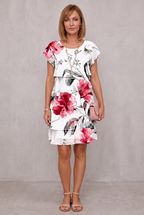 Rosie | Floral Tiered Chiffon Dress