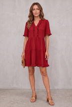 Shiela | Casual V-Neck Mini Dress