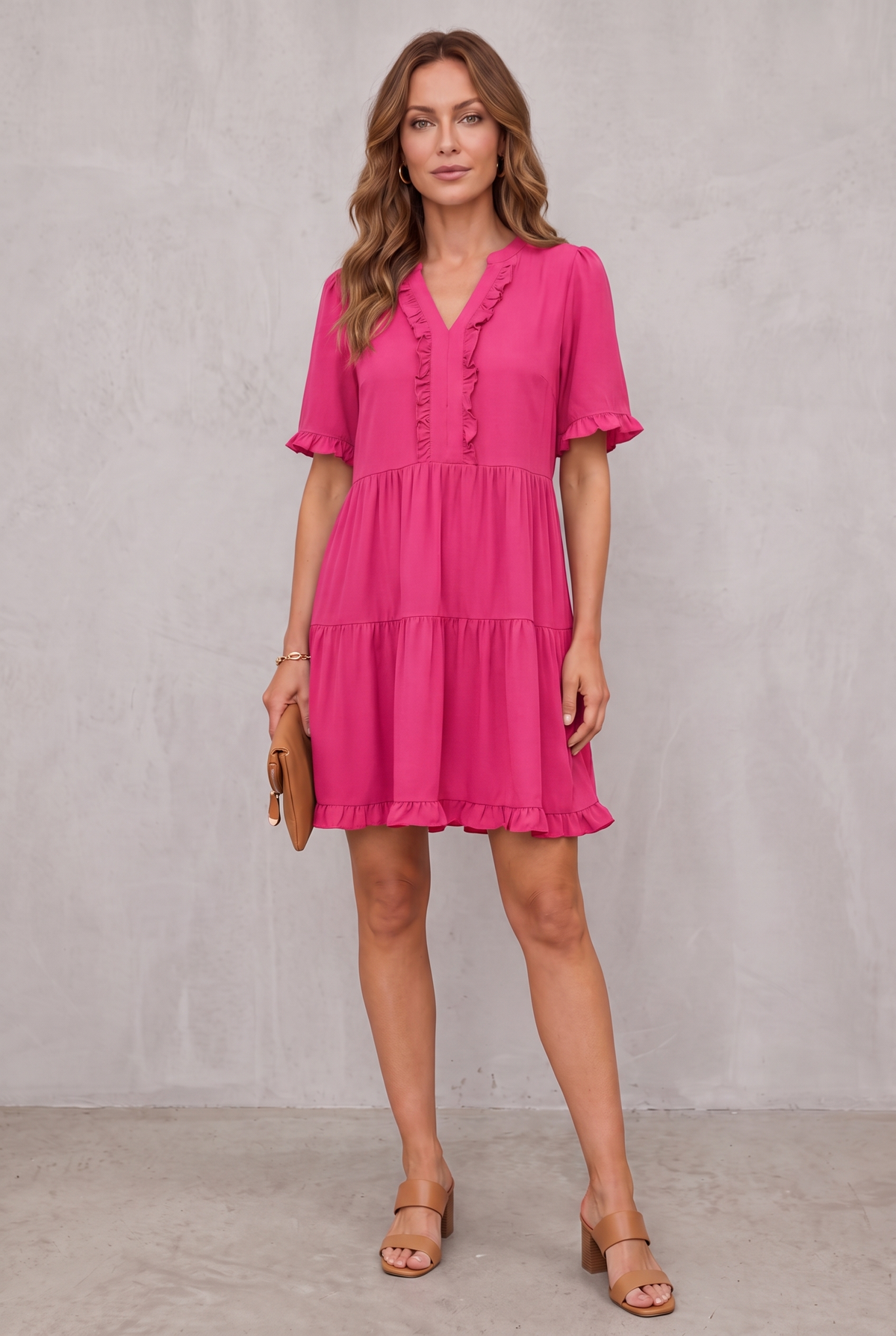 Shiela | Casual V-Neck Mini Dress