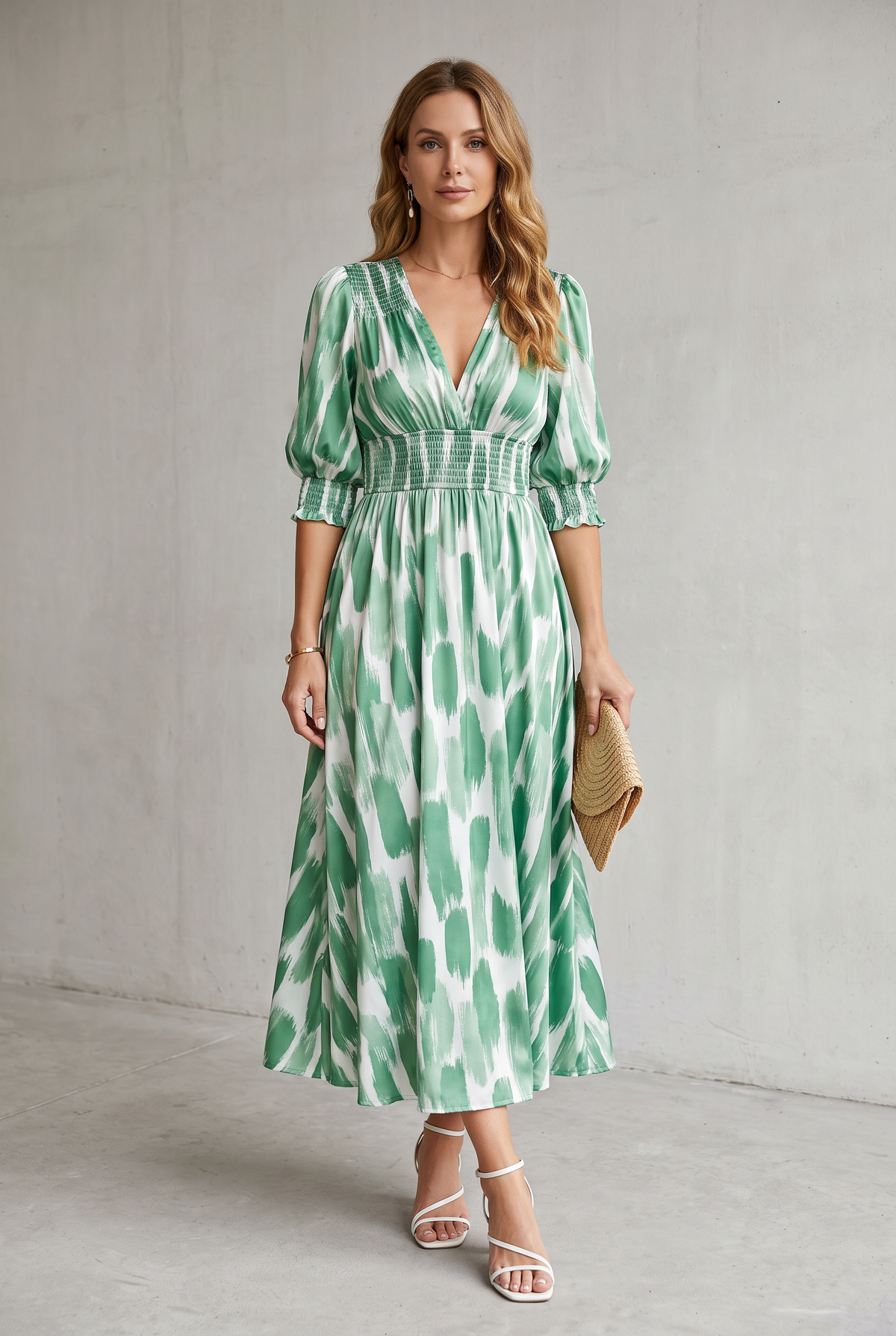 Juliette Fontaine | Romantic Floral Midi Dress For Women
