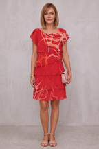 Rosie | Floral Tiered Chiffon Dress