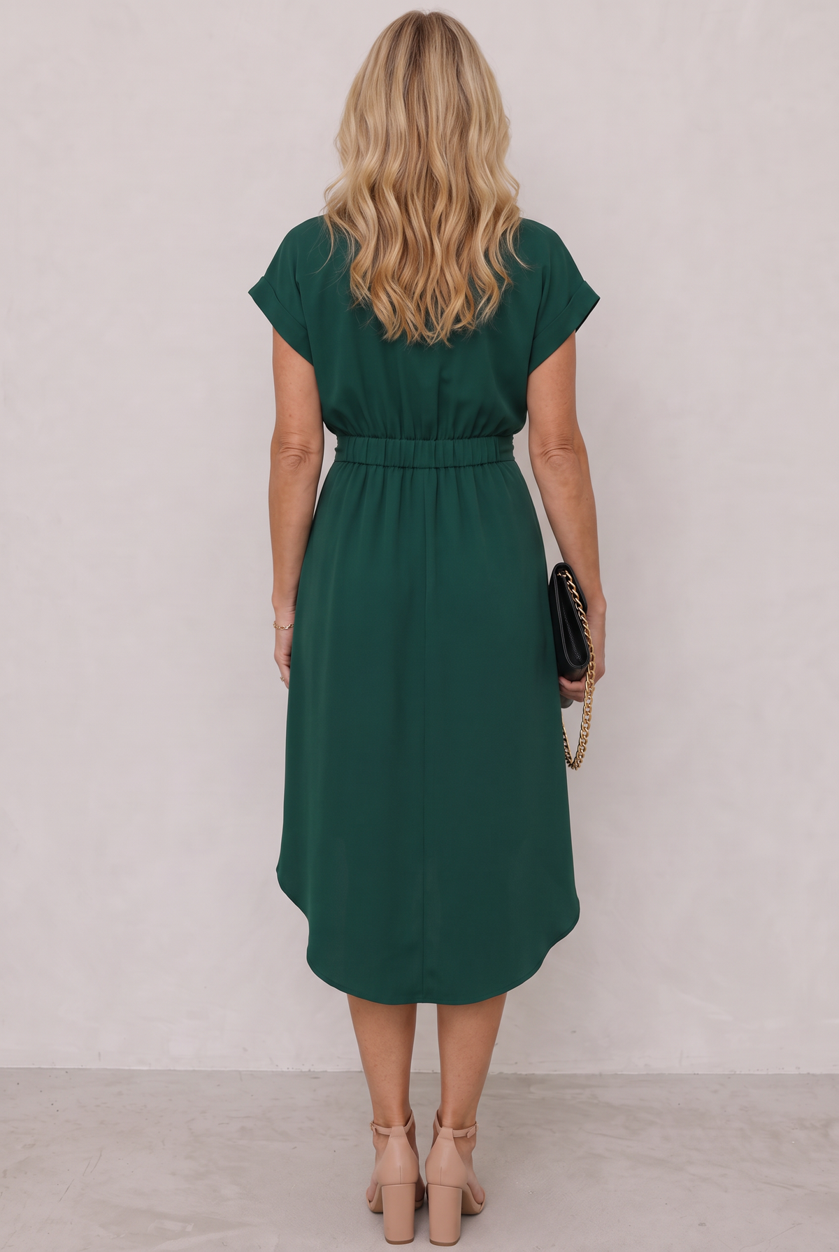 Genevieve Hartley | Midi Wrap Dress with Tie Waist For Women