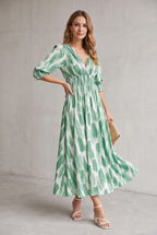 Juliette Fontaine | Romantic Floral Midi Dress For Women
