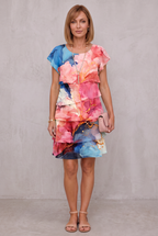 Rosie | Floral Tiered Chiffon Dress