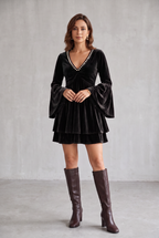 Mia Sterling | Velvet Christmas Party Dress For Women