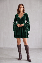 Mia Sterling | Velvet Christmas Party Dress For Women