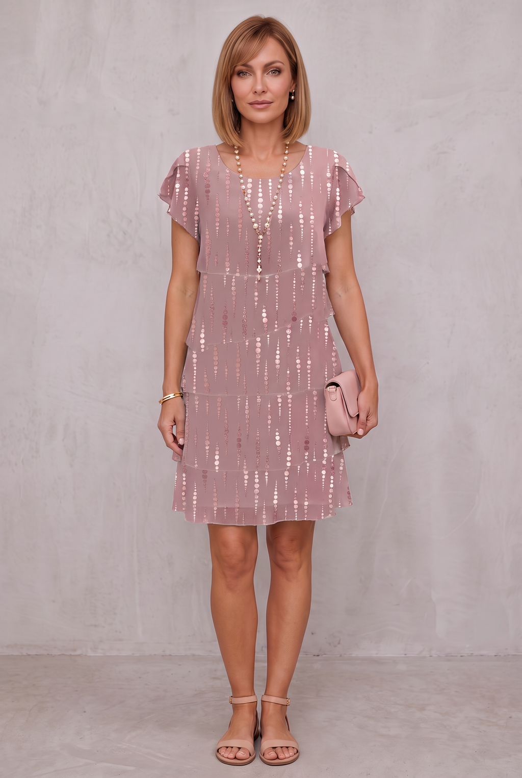 Rosie | Floral Tiered Chiffon Dress