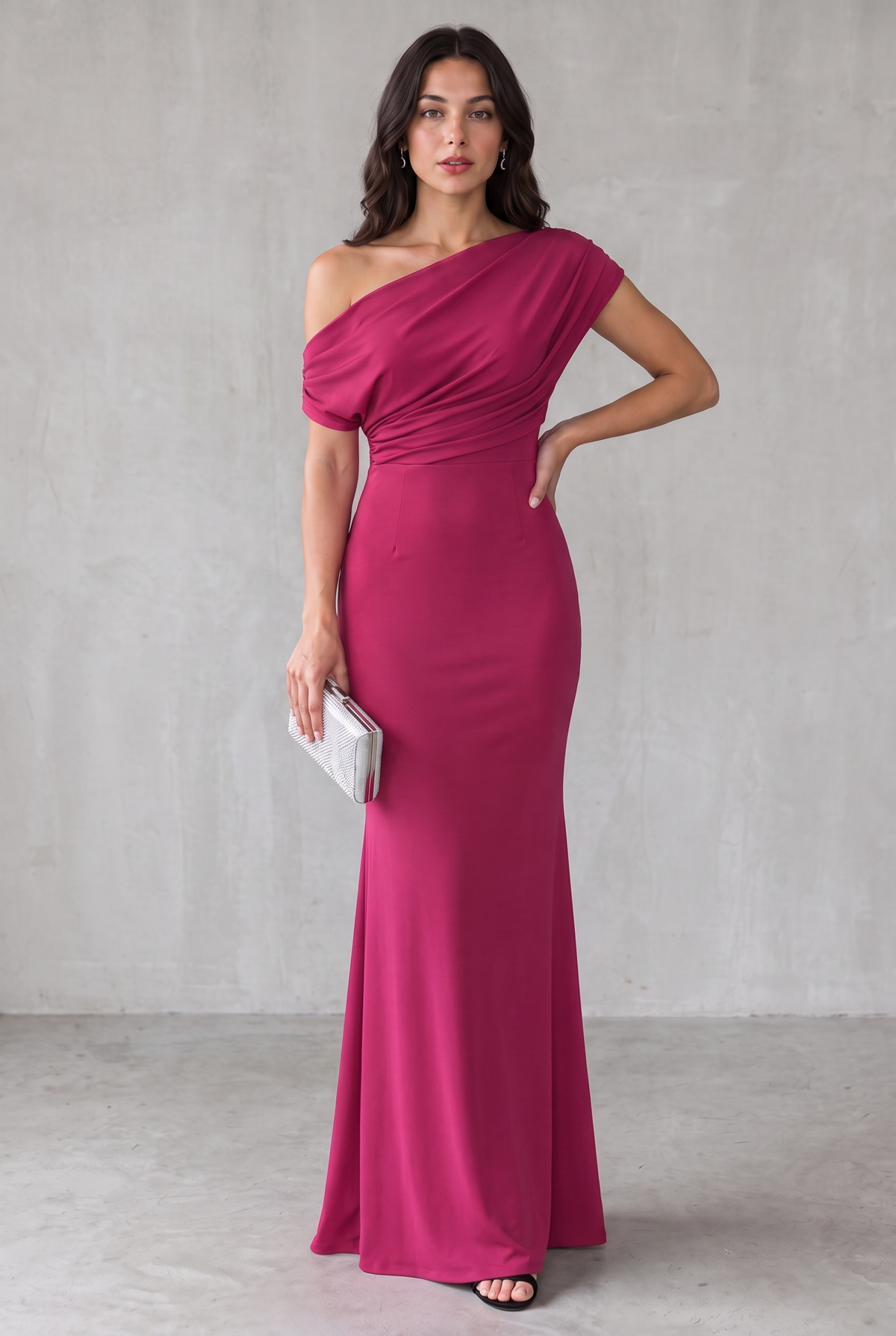 Isla Turner | One-Shoulder Maxi Party Dress For Women