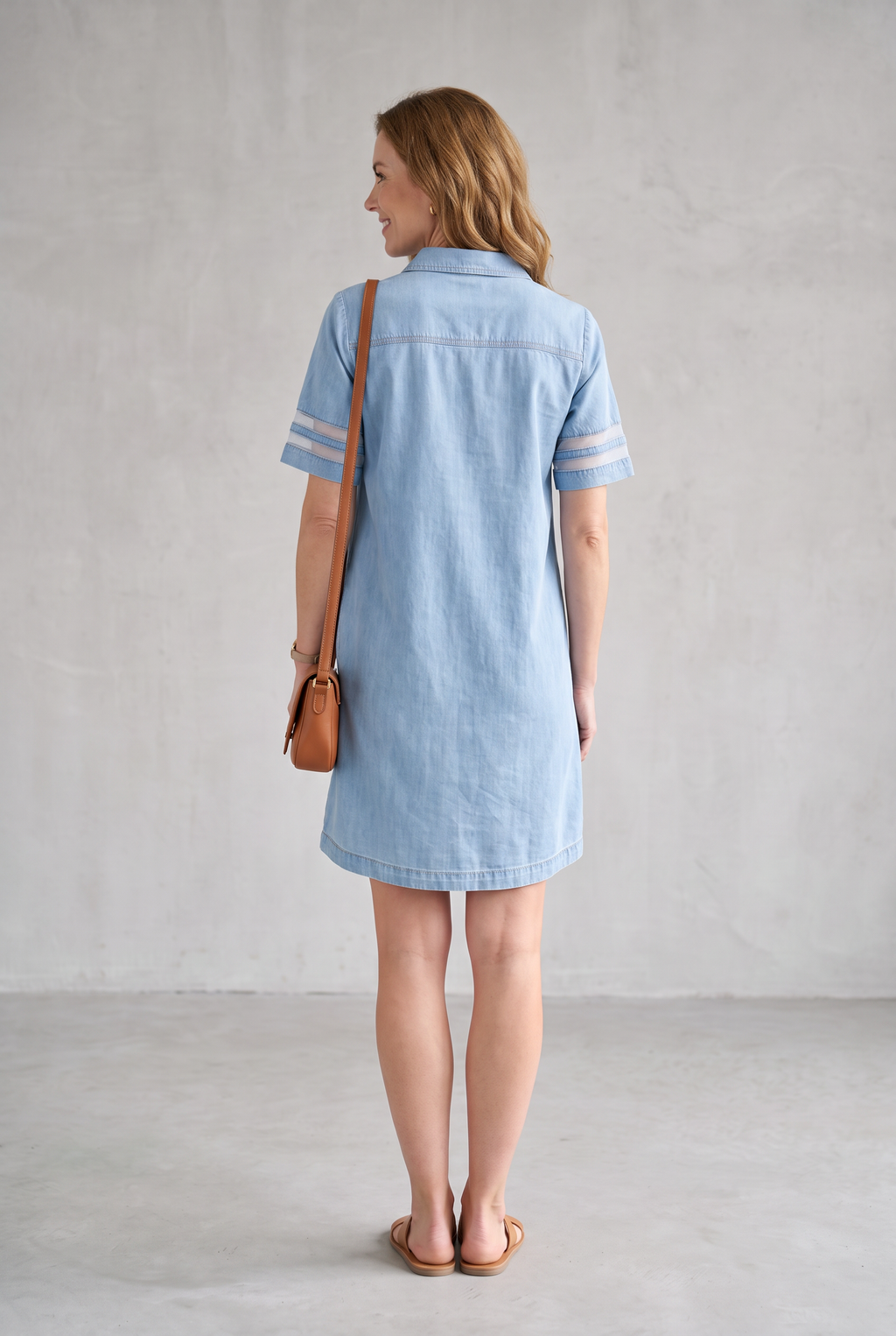 Leila | Flowing Denim Mini Dress