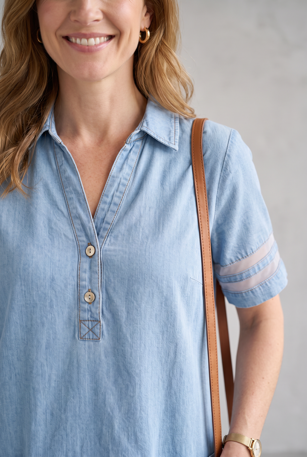 Leila | Flowing Denim Mini Dress