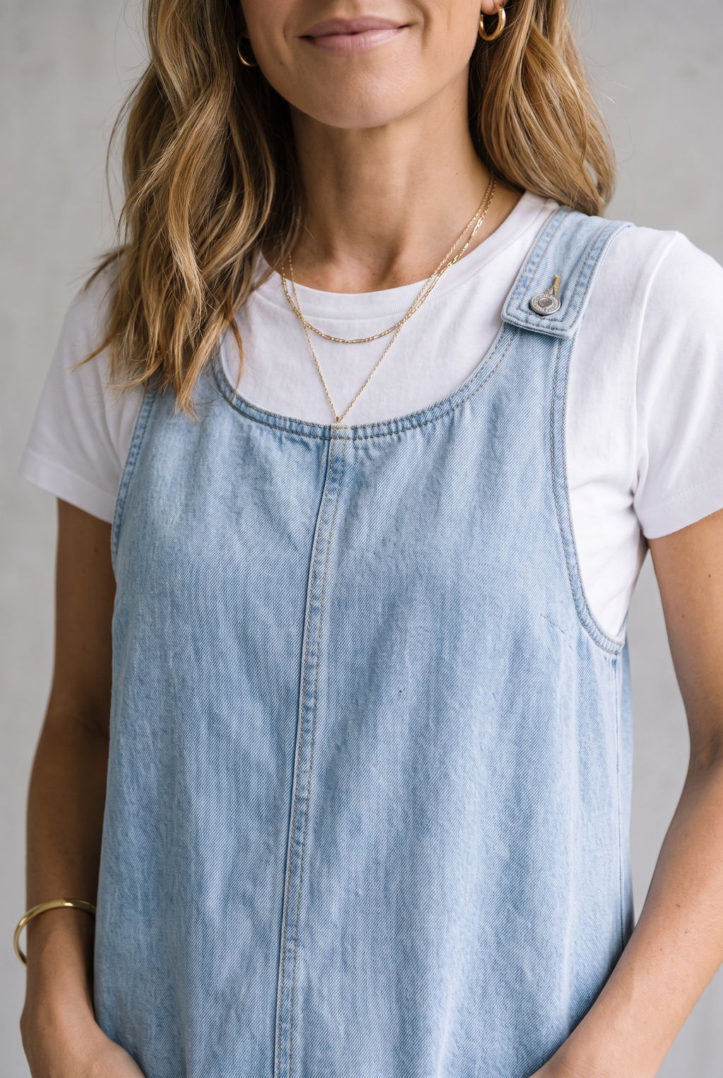 Deby | Comfortable Sleeveless Denim Dress