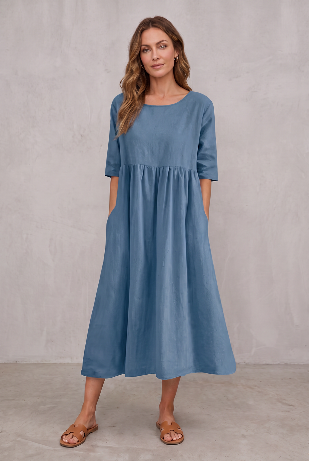 Miranda | Classic Mid Sleeve Dress