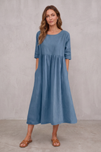 Miranda | Classic Mid Sleeve Dress