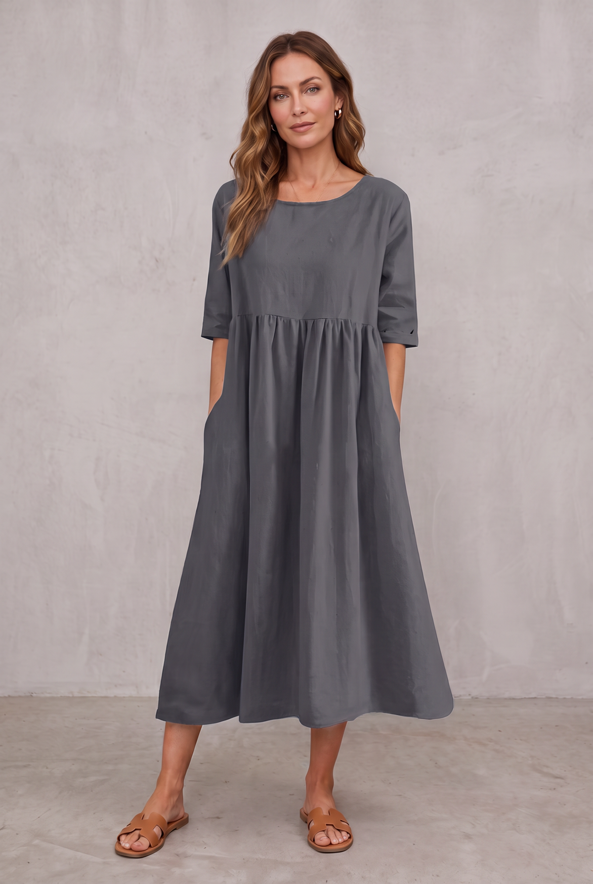 Miranda | Classic Mid Sleeve Dress