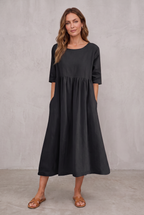 Miranda | Classic Mid Sleeve Dress