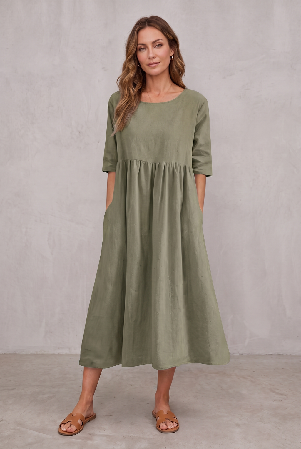 Miranda | Classic Mid Sleeve Dress