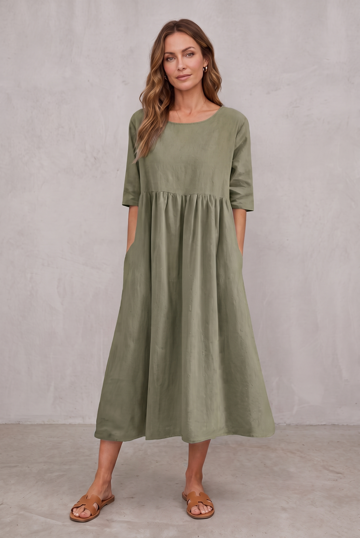 Miranda | Classic Mid Sleeve Dress