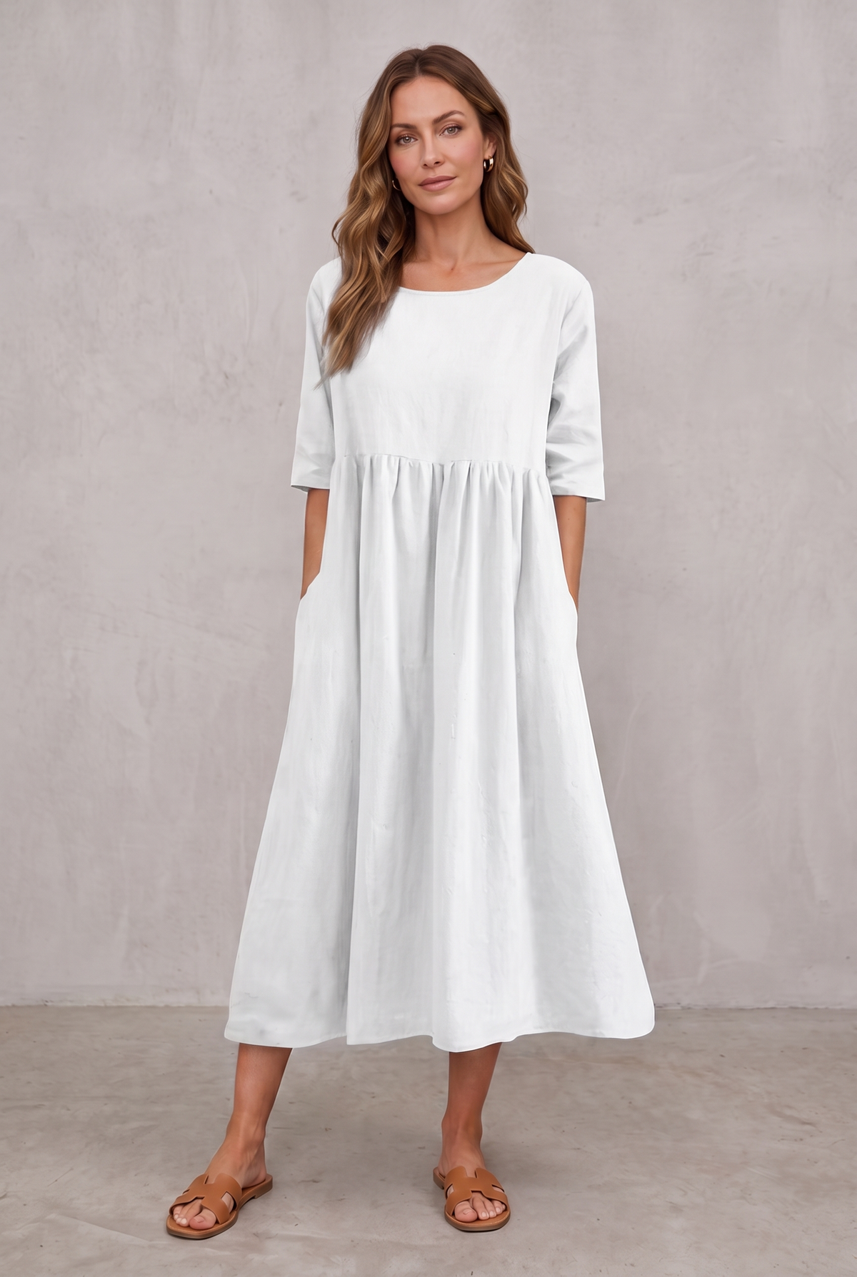 Miranda | Classic Mid Sleeve Dress