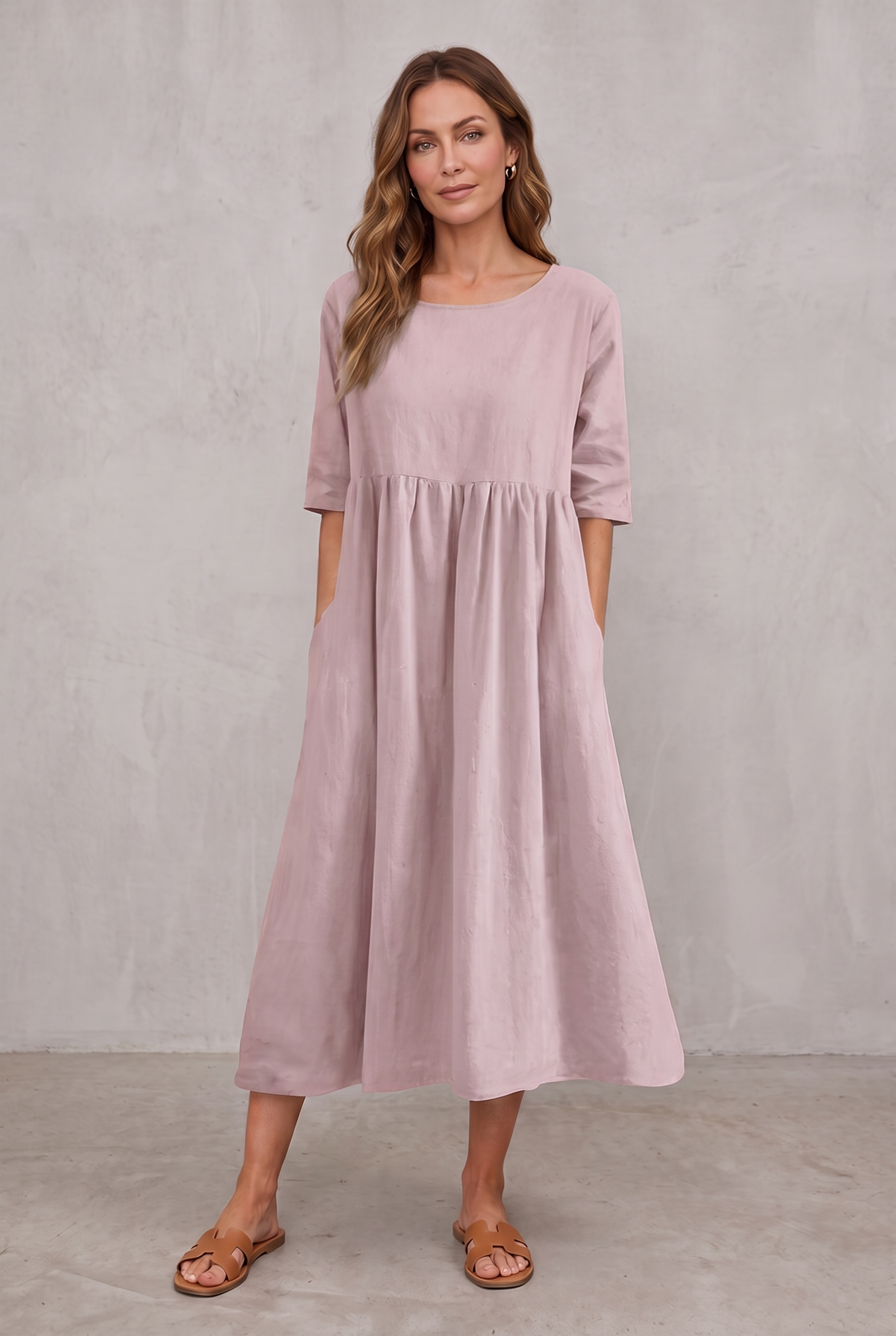Miranda | Classic Mid Sleeve Dress