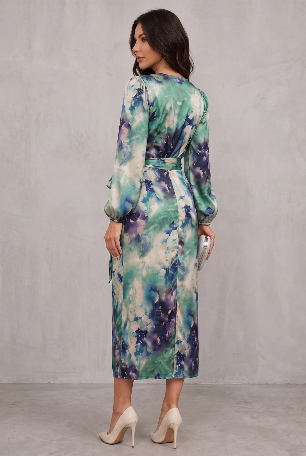 Holly Parker | Printed Wrap Midi Dress For Women