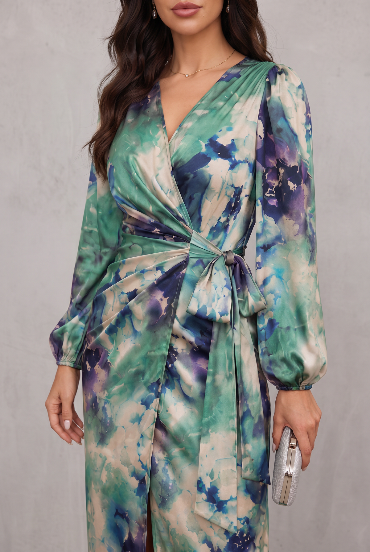 Holly Parker | Printed Wrap Midi Dress For Women