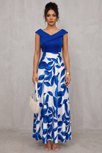 Eloise Harrington | Printed V-Neck Maxi Dress For Women