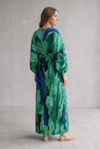 Matilda Parker | Pleated V-Neck Maxi Dress For Women