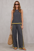 Ivy Blackwell | Linen Look Two-Piece Set For Women