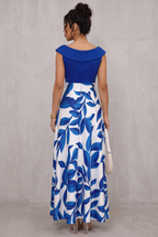 Eloise Harrington | Printed V-Neck Maxi Dress For Women