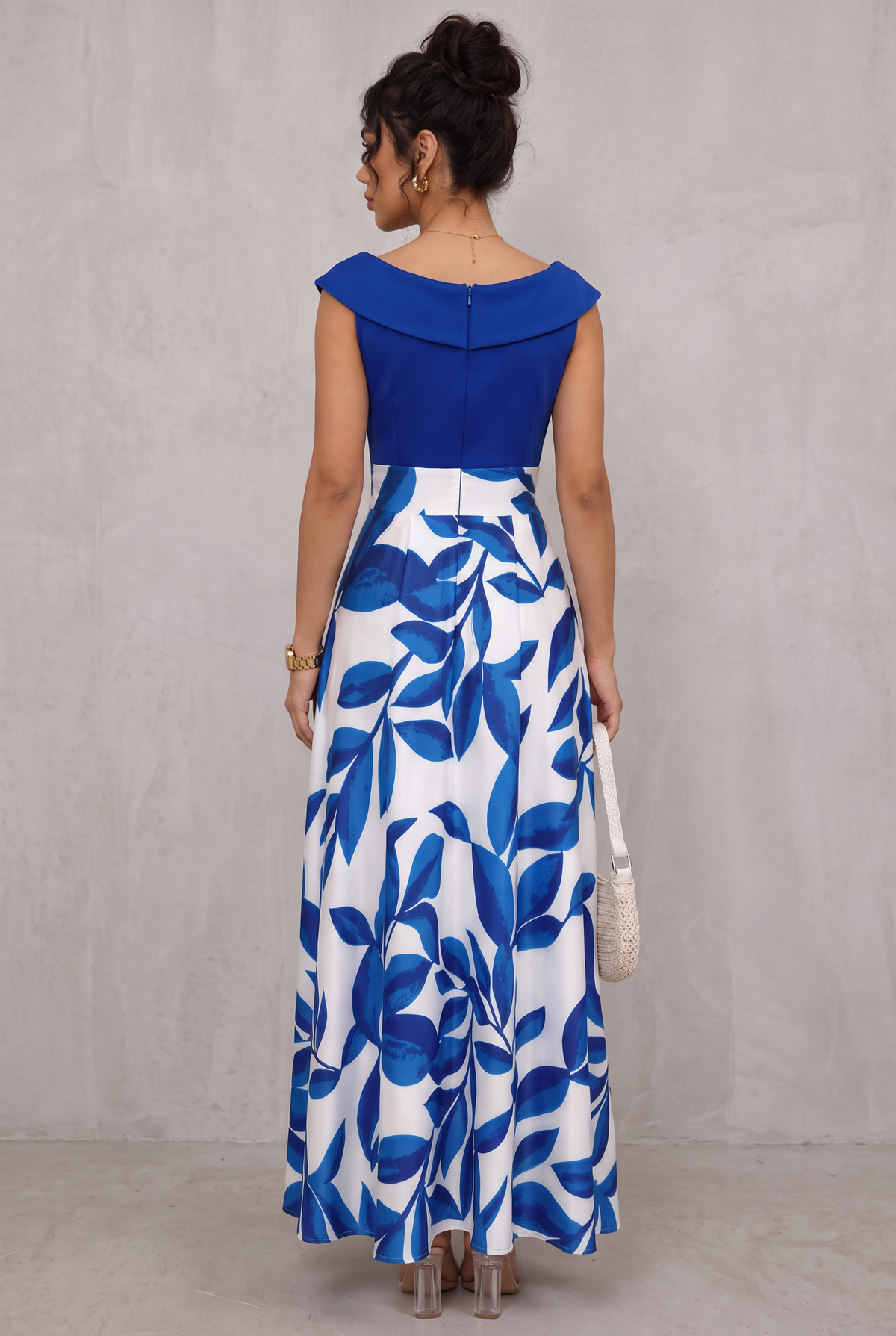 Eloise Harrington | Printed V-Neck Maxi Dress For Women
