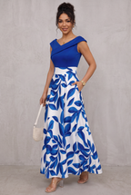 Eloise Harrington | Printed V-Neck Maxi Dress For Women