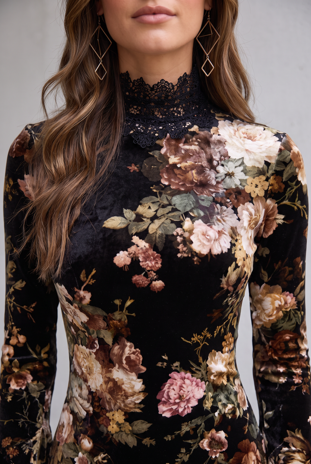 Matilda Evans | Floral Lace-Trim Cocktail Dress For Women