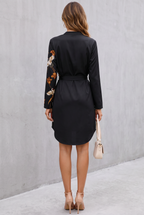 Zoe Bennett | Floral V-Neck Midi Dress For Women