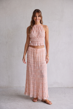 Ruby Collins | Ruffle Crop Top & Maxi Skirt Set For Women