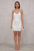 Aria | Women's Sequin Bodycon Spaghetti-Strap V-Neck Cocktail Party Dress