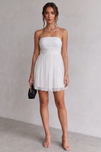 Rosie | Women's Strapless Glitter Tulle Cocktail Party Dress